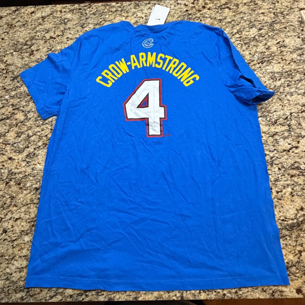 Nike Mens Pete Crow-Armstrong 4 MLB All-Star Game 2025 Blue T-Shirt XXL ws